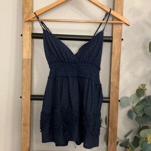 Wet Seal Swiss Dot Babydoll Top